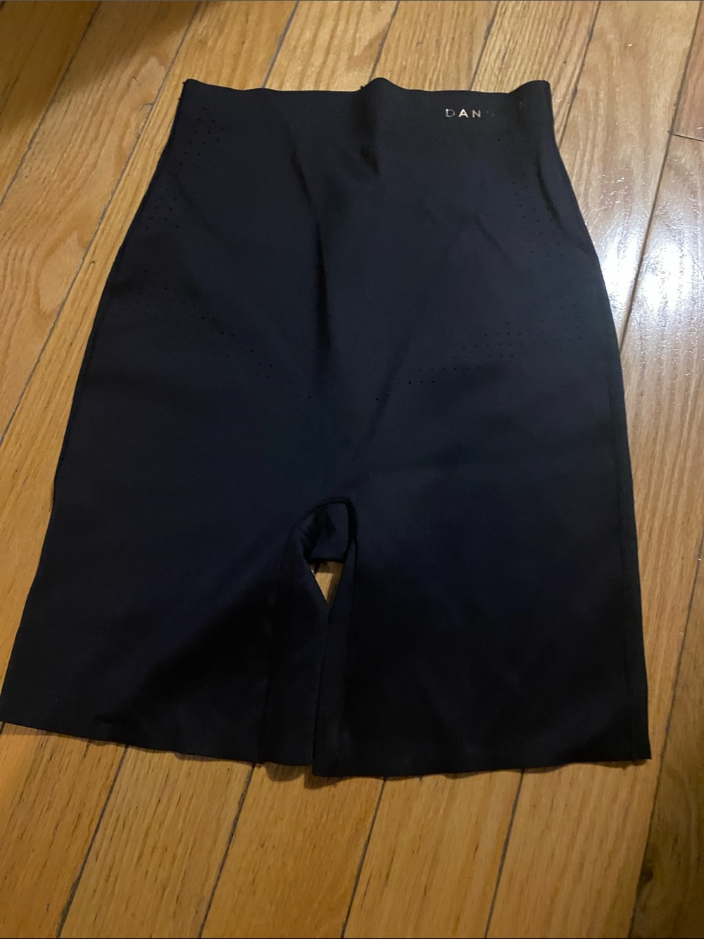 Danskin Black High-Waist Shaping Bike Shorts